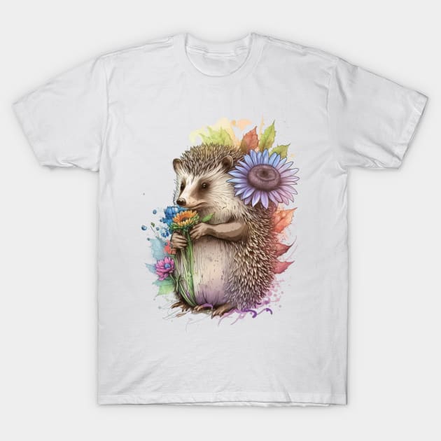 Hedgie Bloom T-Shirt by King Hoopoe